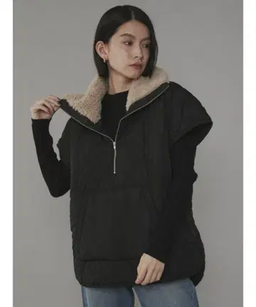 COTORICA 퀼팅 하프 zip 베스트