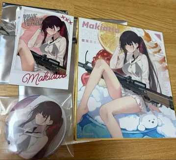 인형 프론트라인 2 마키아트 미니 색지 카드 캔뱃지 세트