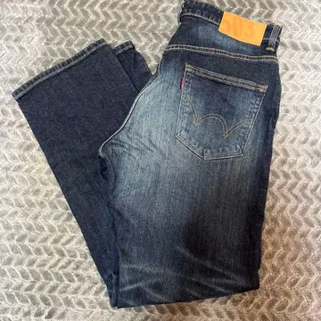 EDWIN 스트레이트 청바지 32 다크 블루