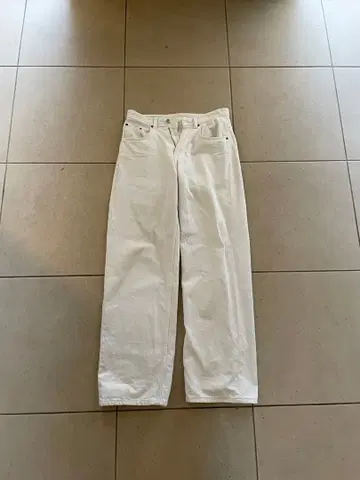 ZARA 화이트 스트레이트 레그 팬츠 M