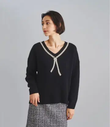 Diagram 태국 비쥬 니트 블랙 새상품 정가 33,000엔