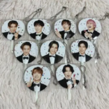 SnowMan 미니 부채 키링