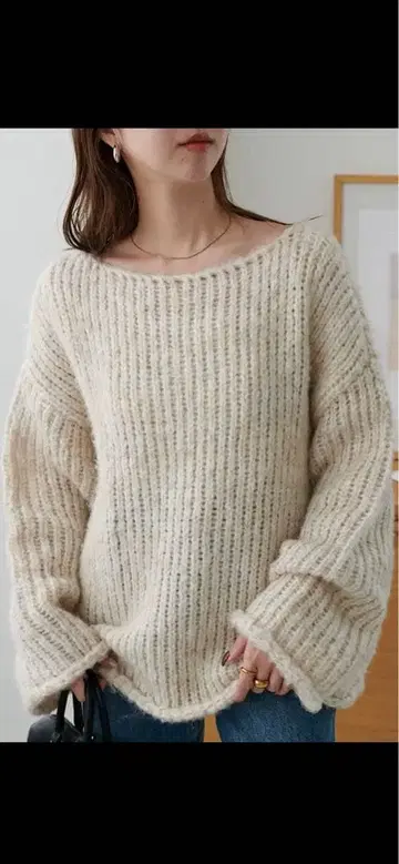 디스코트 손뜨개질풍 풀오버