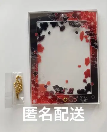 FUKUYA 포토 카드 아크릴 프레임 밤벚꽃 빨간색