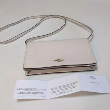 화이트 가죽 숄더백