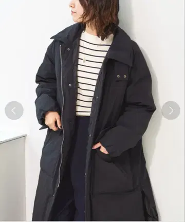 B.C STOK Simplicite 롱 스텐칼라 다운 코트