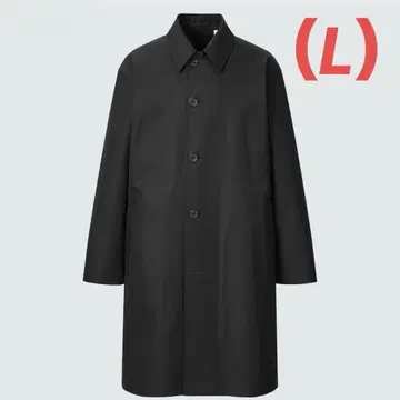 UNIQLO U 블랙 스텐카라 코트 L 사이즈