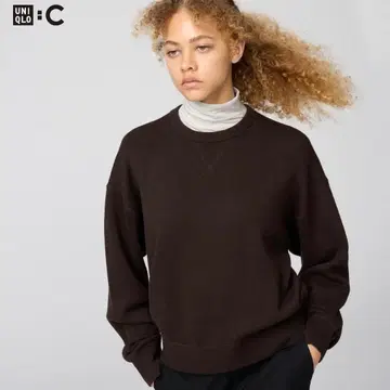 완판템 면 코튼 100% 유니클로 C 스무스 코튼 크루넥 스웨터