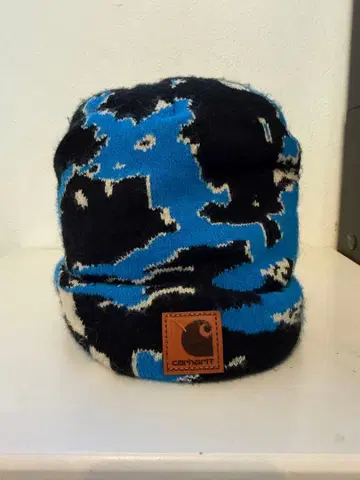 Carhartt 카모플라쥬 니트 모자 비니 카모플라쥬