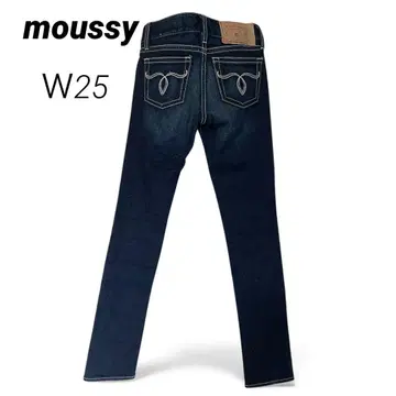 [ 새상품급 ] MOUSSY 인디고 파우더 스키니 데님 W25