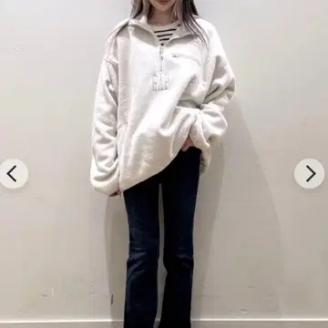 보아 오버 사이즈 하프 지퍼 GAP 로고 풀오버 새상품