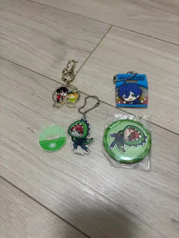 새상품급 카라풀 피치 아크릴 키링 세트 묶음 판매