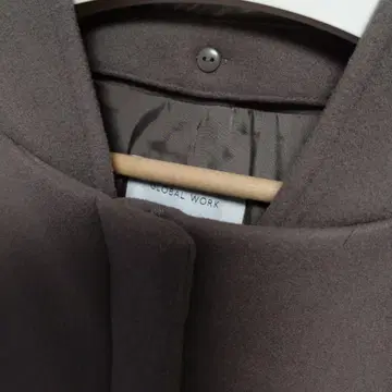 GLOBAL WORK 노카라 코트 후디드 코트 M 아쉬 브라운