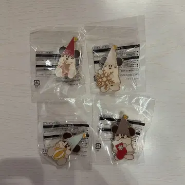 디즈니 크리스마스 2025 리루린린 핀 배지 4개 세트