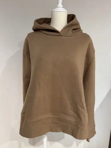 mila owen! 베이지 오버 사이즈 후드 부착 후드티