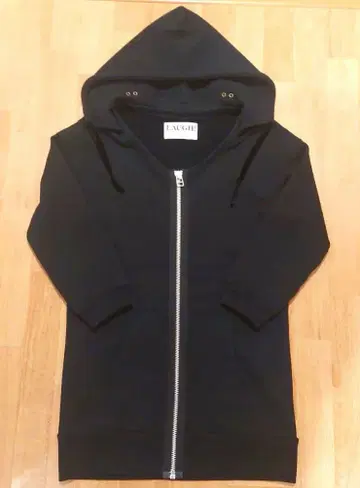 LAUGH! BEAUTY&YOUTH 블랙 풀 집업 후드티