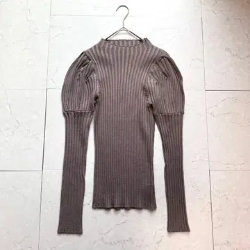 프레이 아이디 브라이트 퍼프 니트탑 모카