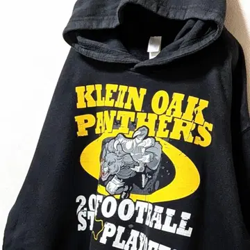 탈텍스 클레인 오크 팬서스 빅 로고 후드티 블랙 L 구제 의류