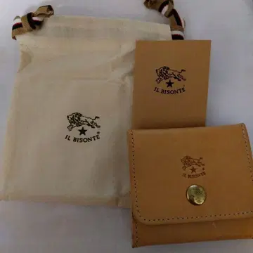 IL BISONTE 내추럴 가죽 코인 케이스