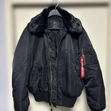 알파인더스트리 B-15 봄버 자켓 블랙 L