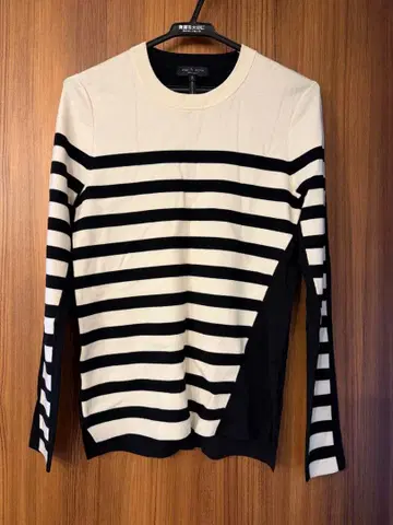 rag & bone 스트라이프 긴팔 니트 스웨터