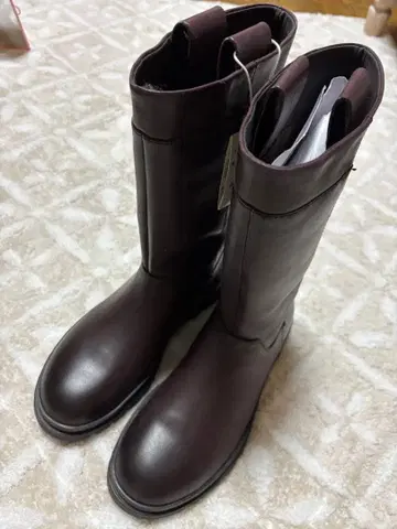 ZARA ORIGINS 톨 가죽 부츠 41