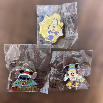 디즈니 캐릭터 핀 배지 세트