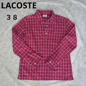 라코스테 하프 버튼 블라우스 셔츠 38