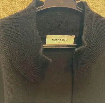 GRAN SASSO 그랑사쏘 지퍼 니트 블랙 46