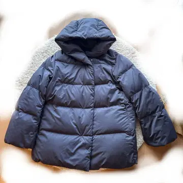 유니클로 파우더 필 다운 여성용 M 사이즈 그레이