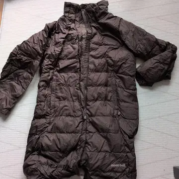 몽벨 트래블 다운 롱 코트 여성용 M 사이즈 브라운