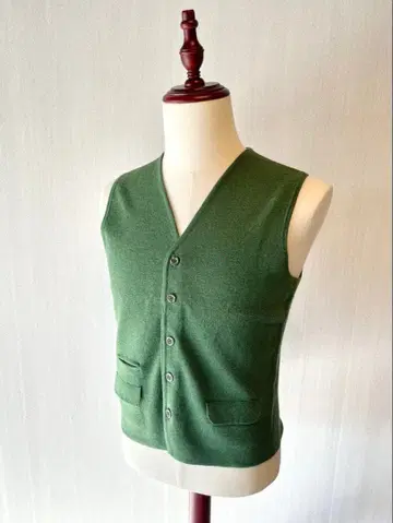 트레첸토우노 모 100% 니트 베스트 그린