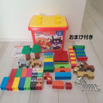 새상품급 호빵맨 첫 블록 바케스 L 덤 많음 LEGO