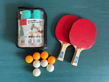 탁구 롤넷 라켓 & 공 & 넷 탁상 스타트 세트
