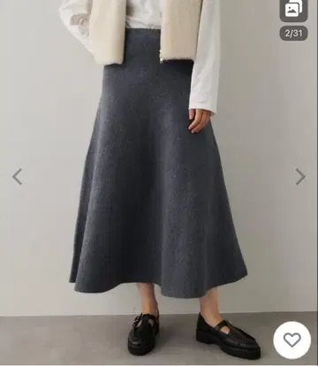 스커트 니트 플레어 스커트 Whim Gazette 윔 가젯 38