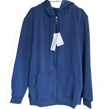 새상품 [ODFMCE] 남성용 후드티 긴팔 집업 속기모 XL 블루