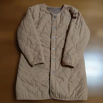 ROXY 퀼팅 롱 자켓 베이지