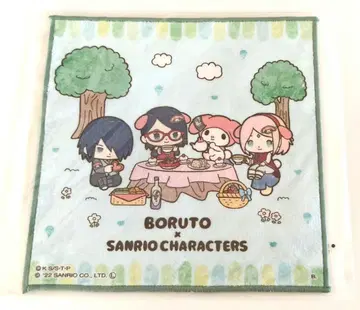 NARUTO BORUTO SANRIO 산리오 미니 타월 사스케 사쿠라