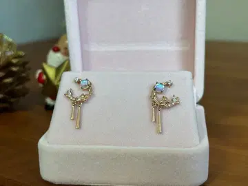 핑크 골드 귀걸이