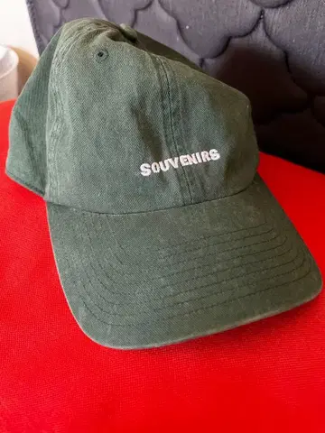 올리브 그린 SOUVENIRS 야구 모자