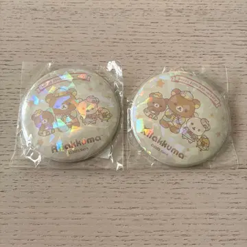 성곰식 리락쿠마 20주년 기념 캔뱃지 홀로그램 2점