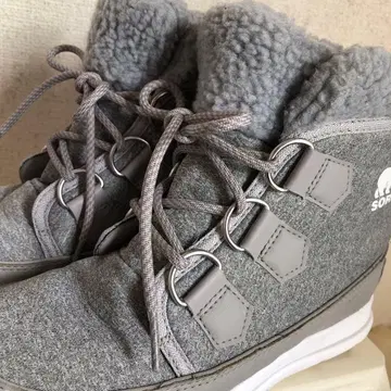 인기 SOREL 그레이 하이컷 어그 부츠 WaterProof 24cm