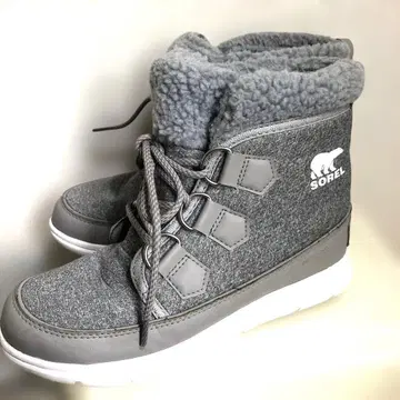 인기 SOREL 그레이 하이컷 어그 부츠 WaterProof 24cm