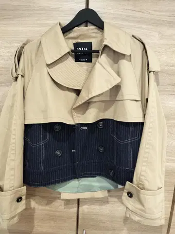[ 12/16까지 한정 가격 ] ZARA 트렌치코트 베이지 스트라이프