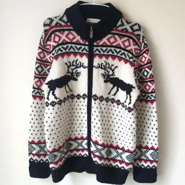 PETIT BONHEUR INATTENDU/루돌프 무늬 니트 가디건