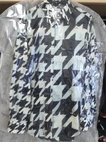 폴스미스 하운드 투스 긴팔 셔츠 S 하운드투스 체크 패턴