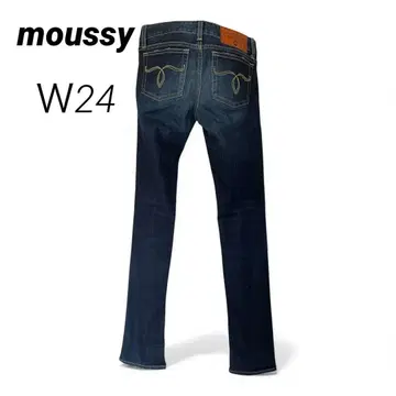 moussy 마우지 굵은 스티치 스키니 데님 인디고 소가죽 패치 24