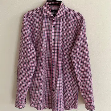 BOSS 긴팔 셔츠 체크 무늬