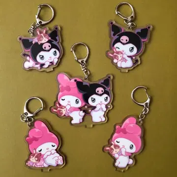 우사미 마이멜로디 쿠로미 아크릴 키링 5개 세트