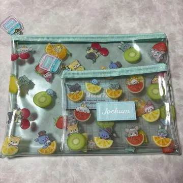 JOCHUM 산리오 클리어 플랫 파우치 2개 세트